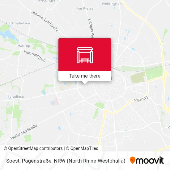 Soest, Pagenstraße map