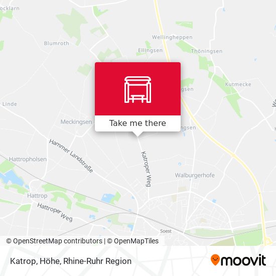 Карта Katrop, Höhe