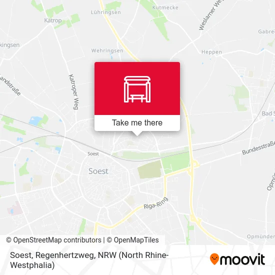Soest, Regenhertzweg map