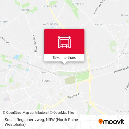 Soest, Regenhertzweg map