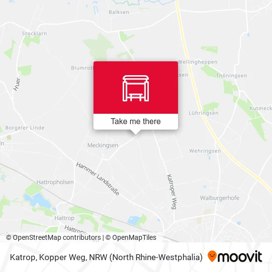 Карта Katrop, Kopper Weg