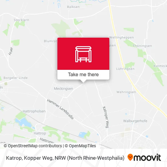 Карта Katrop, Kopper Weg