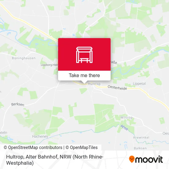 Hultrop, Alter Bahnhof map
