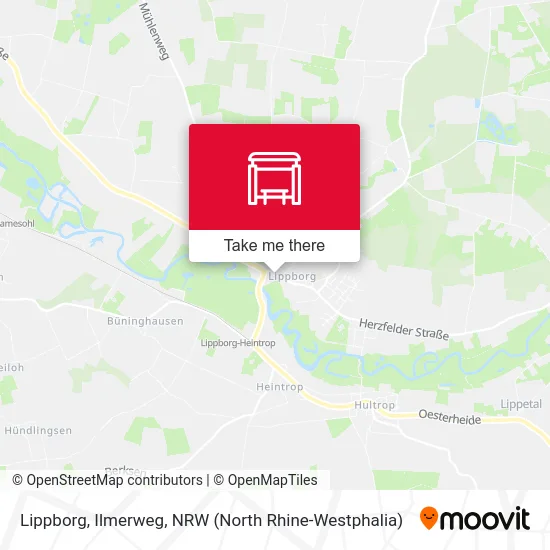 Lippborg, Ilmerweg map