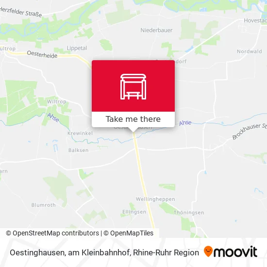 Карта Oestinghausen, am Kleinbahnhof