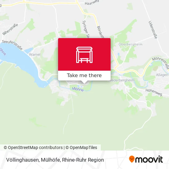 Карта Völlinghausen, Mülhöfe