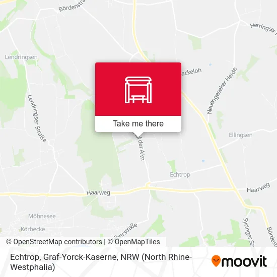 Echtrop, Graf-Yorck-Kaserne map