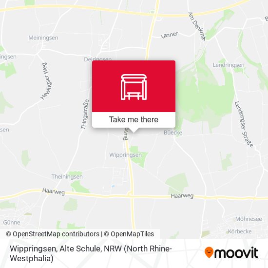 Wippringsen, Alte Schule map