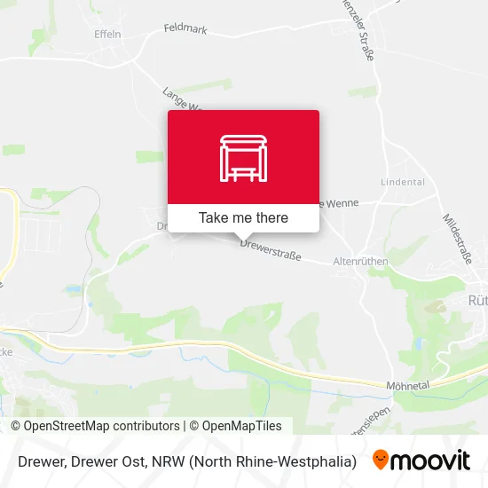 Drewer, Drewer Ost map