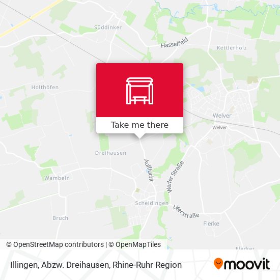 Illingen, Abzw. Dreihausen map