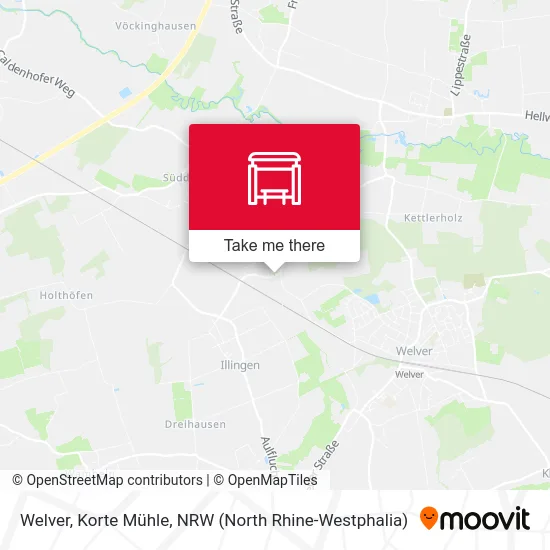 Welver, Korte Mühle map