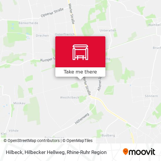 Hilbeck, Hilbecker Hellweg map