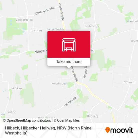 Hilbeck, Hilbecker Hellweg map