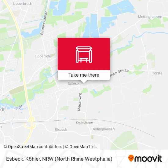 Карта Esbeck, Köhler