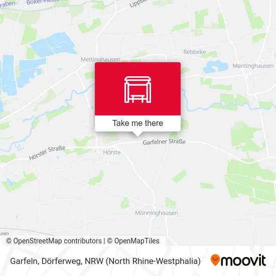 Garfeln, Dörferweg map