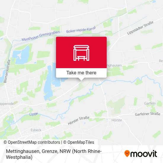 Mettinghausen, Grenze map