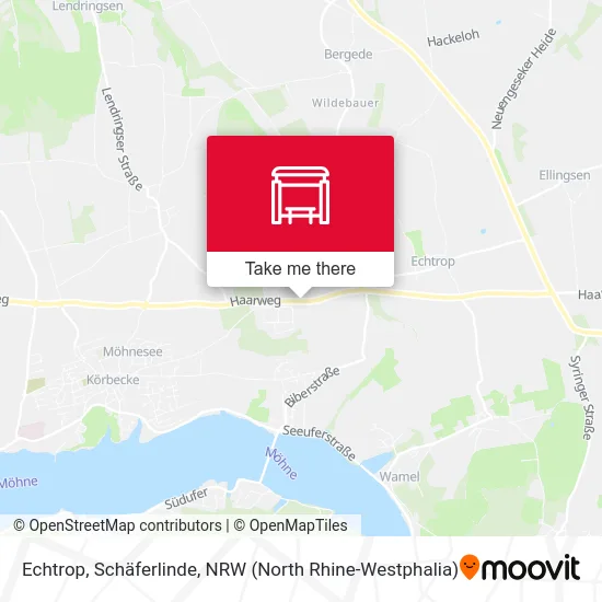 Echtrop, Schäferlinde map