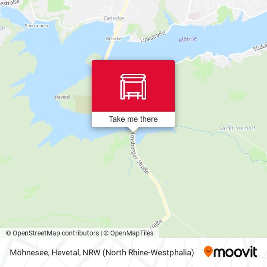 Möhnesee, Hevetal map