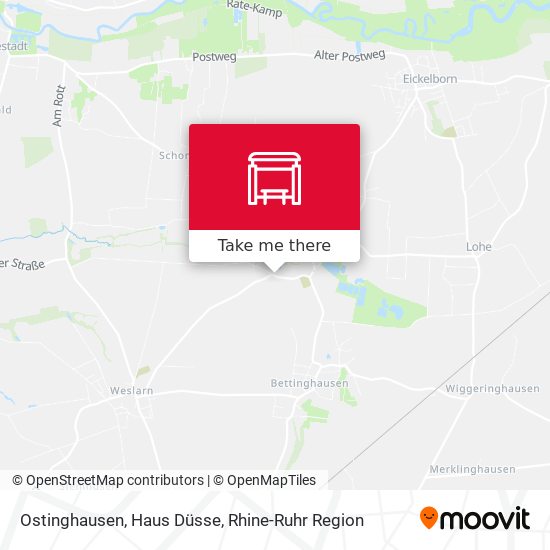 Ostinghausen, Haus Düsse map