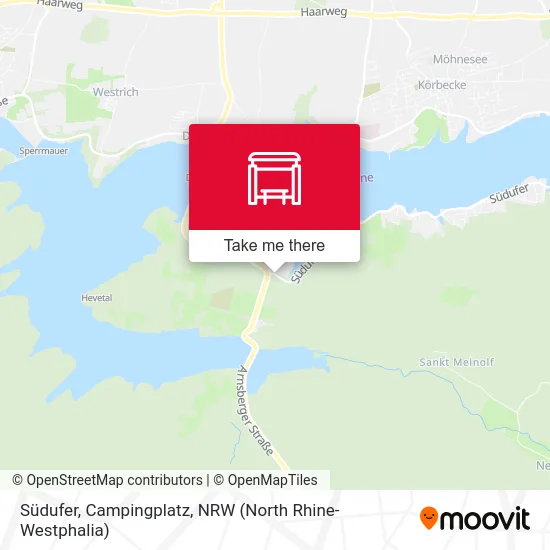 Südufer, Campingplatz map