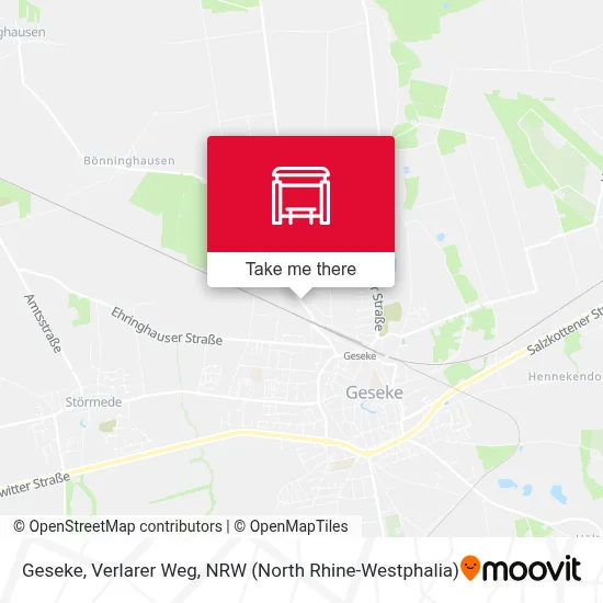 Geseke, Verlarer Weg map