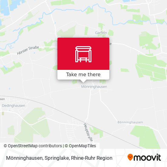 Mönninghausen, Springlake map