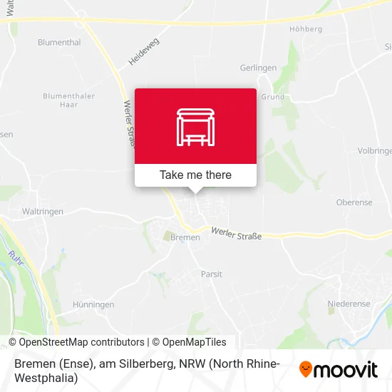 Bremen (Ense), am Silberberg map