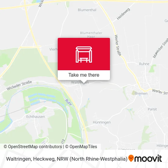 Waltringen, Heckweg map