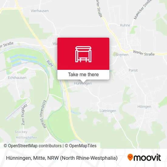 Hünningen, Mitte map