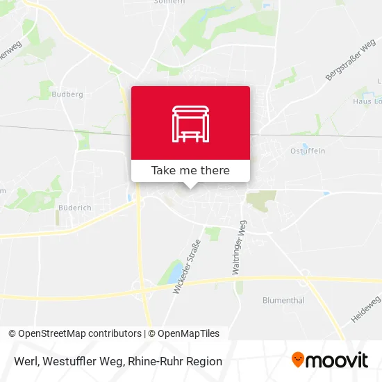 Карта Werl, Westuffler Weg