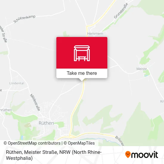 Rüthen, Meister Straße map