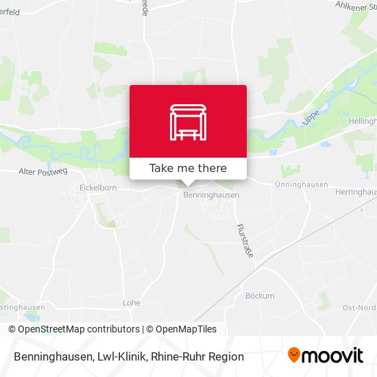 Benninghausen, Lwl-Klinik map