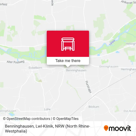 Benninghausen, Lwl-Klinik map