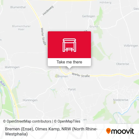 Bremen (Ense), Olmes Kamp map