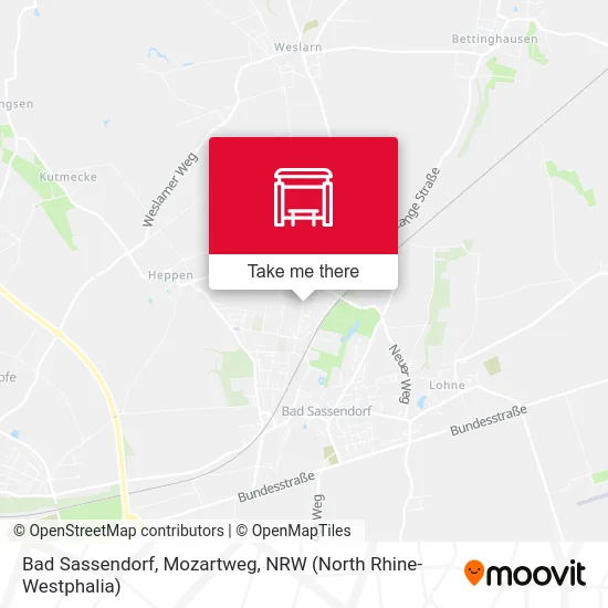 Bad Sassendorf, Mozartweg map