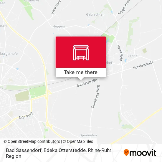 Карта Bad Sassendorf, Edeka Otterstedde