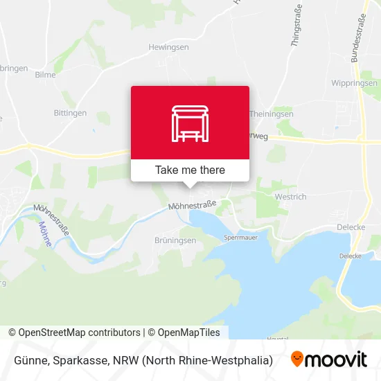 Günne, Sparkasse map