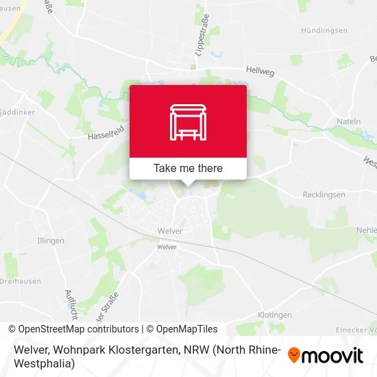 Welver, Wohnpark Klostergarten map