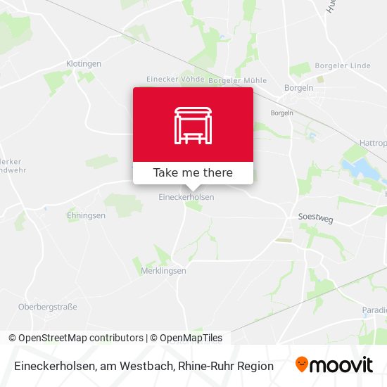Eineckerholsen, am Westbach map