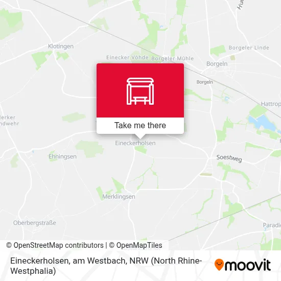 Eineckerholsen, am Westbach map