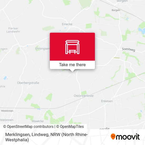 Merklingsen, Lindweg map