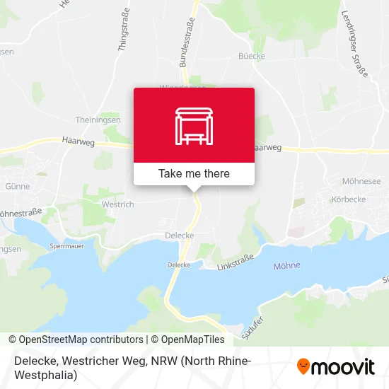 Delecke, Westricher Weg map