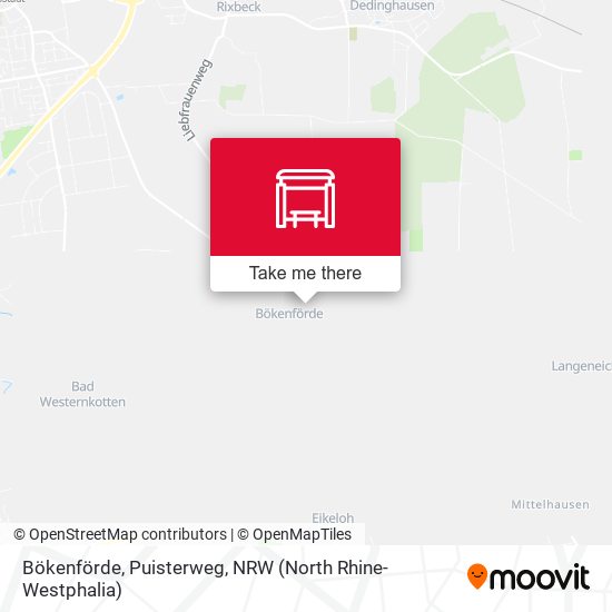 Bökenförde, Puisterweg map
