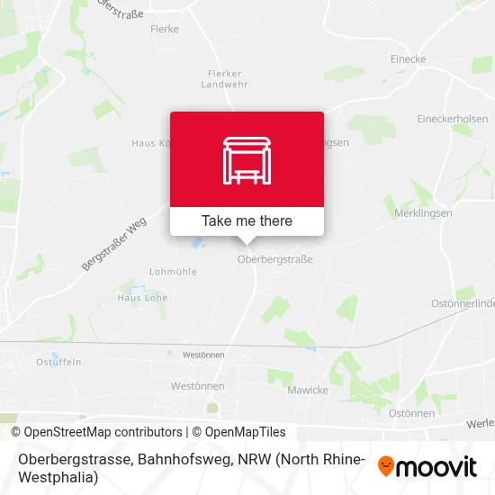 Oberbergstrasse, Bahnhofsweg map