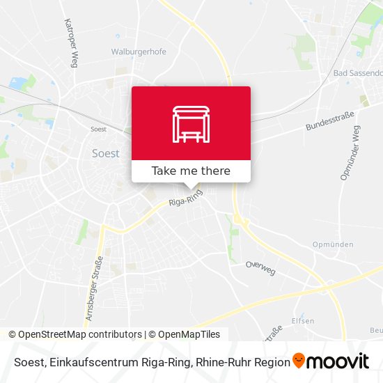 Soest, Einkaufscentrum Riga-Ring map