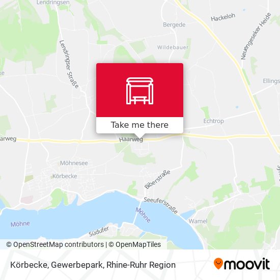 Körbecke, Gewerbepark map