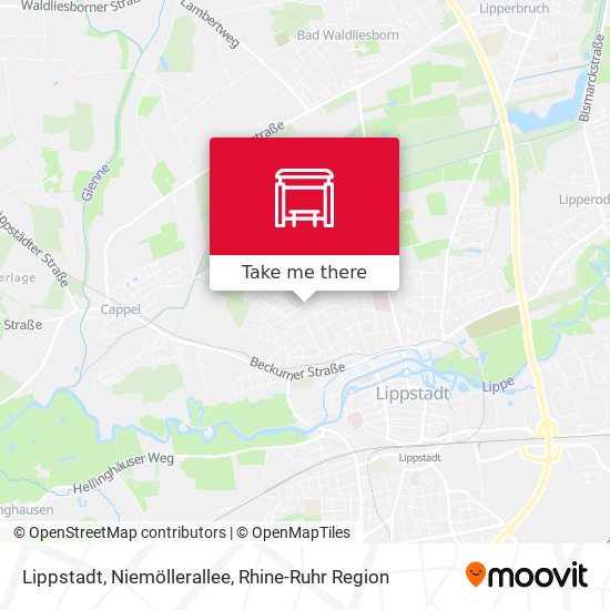 Lippstadt, Niemöllerallee map