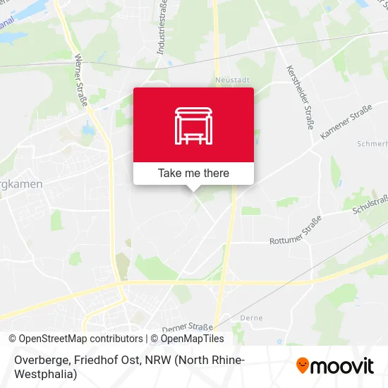 Overberge, Friedhof Ost map