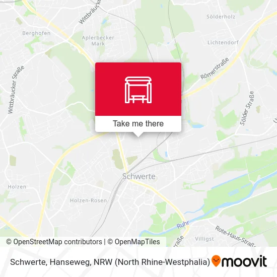 Schwerte, Hanseweg map