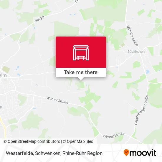 Карта Westerfelde, Schwenken